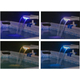 Fontana Cascata Luce LED RGB Cambio Colore per Piscina Fuori Terra Flowclear...