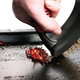 Spazzola Metallica Pulizia Barbecue Griglia Forni BBQ Con Raschietto e Spugna...