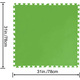 9x Tappetino Verde 78x78 Tappeto per Fondo Piscina Antiscivolo Puzzle...