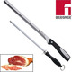Set coltello da prosciutto 25cm + acciaino affilatore in acciaio inox 20cm 6