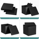 Pouf Contenitore Puff Quadrato in PVC Panca Baule 31x31x31 cm Sgabello Seduta...