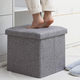 Pouf Contenitore Puff Poggiapiedi in TNT 31x31x31cm Seduta Panca Baule...