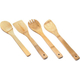 Porta Posate e Mestoli da Cucina in Legno di Bamboo Portaposate con 4...