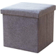 Pouf Contenitore Puff Poggiapiedi in TNT 31x31x31cm Seduta Panca Baule...