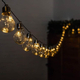 Catena Luminosa Esterno 10 Lampadine E27 Luce LED Calda Cavo 3.8mt...