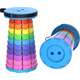 Sgabello Telescopico Pieghevole a Scomparsa Portatile Campeggio Multicolore