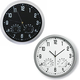 Orologio da Parete Igrometro e Termometro Incorporato 30cm Bianco e Nero Casa...