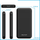 Power Bank doppia ricarica veloce USB portatile universale 10000mAh PB30 nero...