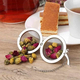 Set 2 pezzi filtro infusore in acciaio 4 cm per tisane the aromi con...