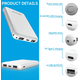 Power Bank doppia ricarica veloce USB portatile universale 5000 mAh PB31...