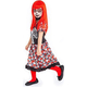 Costume Carnevale scheletro messicano vestito La Muerte bambina 5-13 anni (M...