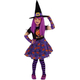 Costume Carnevale strega Candy travestimento bambina 3-8 anni halloween festa...