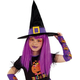 Costume Carnevale strega Candy travestimento bambina 3-8 anni halloween festa...