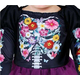 Costume Carnevale scheletro messicano vestito La Muerte bambina 12-24 mesi...