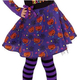 Costume Carnevale strega Candy travestimento bambina 3-8 anni halloween festa...