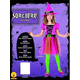 Costume Carnevale strega Superstar travestimento bambina 3-9 anni halloween...