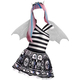 Costume Carnevale Monster High Rochelle Goyle travestimento bambina S-M festa...