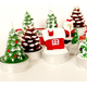 6x Candeline Natalizie Pigna Innevata Decorative Casa con Neve Feste Natale...