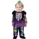 Costume Carnevale scheletro messicano vestito La Muerte bambina 12-24 mesi...