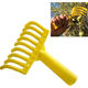 10x Rastrelli Raccolta Olive Pettine 9 Denti Foro per Manico Rastrello Plastica