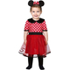 Costume Carnevale Topolina Minnie Mouse bambina 12-24 mesi halloween festa...