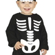 Costume Carnevale scheletro travestimento neonato 12-24 mesi halloween festa...