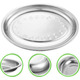 5x Vassoio Piatto Ovale In Acciaio Inox Portata Servizio Cucina da 23 a 45 cm...