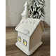 Lampada Natalizia Casetta Scenario Ceramica Luci LED Decorazioni Natale...