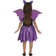 Costume Carnevale pipistrello viola travestimento bambina 5-12 anni halloween...