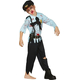 Costume Carnevale poliziotto zombie travestimento horror per ragazzi 7-12...