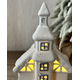 Lampada Natalizia Casetta Scenario Ceramica Luci LED Decorazioni Natale...