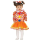 Costume Carnevale pagliaccia colorata travestimento bambina 3-12 anni...