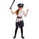 Costume Carnevale poliziotta zombie travestimento bambina 5-12 anni halloween...