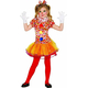Costume Carnevale pagliaccia colorata travestimento bambina 3-12 anni...