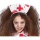 Costume Carnevale infermiera assassina vestito horror bambina 5-12 halloween...