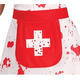 Costume Carnevale infermiera assassina vestito horror bambina 5-12 halloween...