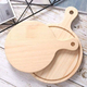 Tagliere Piatto Tondo in Legno con Manico per Cucinare Salumi Formaggio Pane...