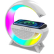 Lampada LED RGB con Ricarica Wireless Bluetooth Speaker Ricaricabile Radio FM