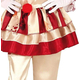 Costume Carnevale clown assassino travestimento horror per bambina 5-12 anni...