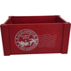 Cassetta Cassettina Porta Oggetti in Legno Natalizia Rossa 14x28x18 cm Natale...