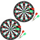 Gioco Tirassegno Bersaglio con Freccette Dardi 15cm 2 Pezzi da Muro