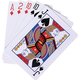6 Mazzi Carte da Gioco Poker 52 Plastificate Black Jack Giochi Ramino Scala...