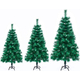 Albero di Natale Verde Pino Artificiale Realistico in PVC da 60 a 210 cm (60...