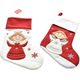 2x Calza Befana Vuota 46cm Natale Epifania Decorazione Porta Dolci Angioletto