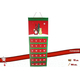 Calendario Avvento di Natale Feltro con 24 Tasche Decorazioni Natalizie...