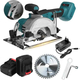 Sega Circolare Manuale 2 Batterie 48V Motore Brushless Disco Taglio Lama 125mm