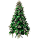 Albero di Natale Artificiale Innevato Verde Base a Croce in PVC Varie Misure...