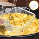 Cestello Quadrato Friggitrice Friggere Fritture Cucina in Acciaio Griglia...