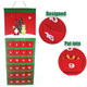 Calendario Avvento di Natale Feltro con 24 Tasche Decorazioni Natalizie...
