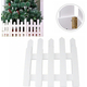 Staccionata in Legno Bianco per Albero di Natale 30x120 cm Recinto Giardino Staccionata in Legno Bianco per Albero di Natale 30x120 cm Recinto Giardino